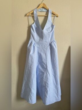 Gorgeous Gingham Corset Halter Dress by MABLE - L